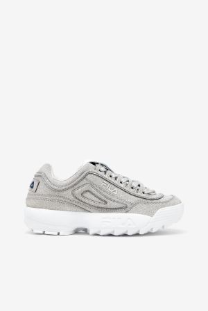 FILA Made In Italy Disruptor 2 Sneakers Metal / Silver / Metal / Silver / White,Womens Shoes | CA.BZ